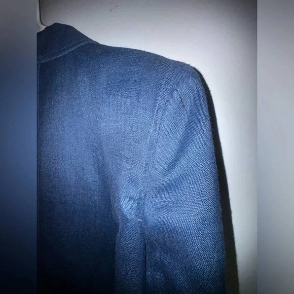 Giorgio Sant’ Angelo women’s blue‎ textured blazer 12 double breasted topcoat - Picture 3 of 6